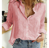 Leinenbluse - lockeres button-up top für damen