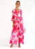 Maxi kleid - elegantes langes pinkes damenkleid