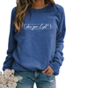 Oversized sweater - damen 'shine your light' casual sweatshirt