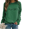 Oversized sweater - damen 'shine your light' casual sweatshirt