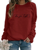 Oversized sweater - damen 'shine your light' casual sweatshirt