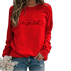 Oversized sweater - damen 'shine your light' casual sweatshirt