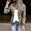Denim-shirt - trendiges damen button-up oberteil