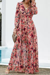 Maxi floral kleid - elegante pinke sommergarderobe für frauen