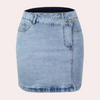 Denimrock - klassischer blauer minirock für damen