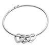Chic silberne armreif - eleganter begleiter für frauen