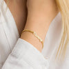 Personalisierte namensarmband - elegante roségoldene damenschmuck