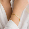 Personalisierte namensarmband - elegante roségoldene damenschmuck
