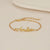 Personalisierte namensarmband - elegante gold damenarmband