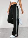 Damen casual hosen - entspannender, lockerer schnitt mit seitlichen streifen