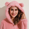 Fleece eintück mit bärši - snugglepaws damen loungewear