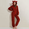 Fleece eintück mit bärši - snugglepaws damen loungewear