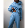 2-teilige loungewear kombination - kapuzen-trainingsanzug für frauen