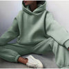 2-teilige loungewear kombination - kapuzen-trainingsanzug für frauen