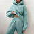 2-teilige loungewear kombination - kapuzen-trainingsanzug für frauen