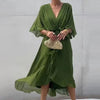 Elegante sommerkleid - lässiges wickelkleid für damen