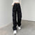 Cargo jeans - stilvolle schwarze vintage-hosen für damen