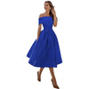 Chic off-shoulder midi kleid - modisches cocktailkleid für frauen