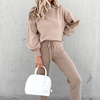 2-teilige lounge-set - trendiger damen tracksuit mit oversize jacke