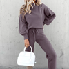 2-teilige lounge-set - trendiger damen tracksuit mit oversize jacke