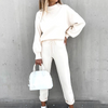2-teilige lounge-set - trendiger damen tracksuit mit oversize jacke