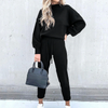 2-teilige lounge-set - trendiger damen tracksuit mit oversize jacke